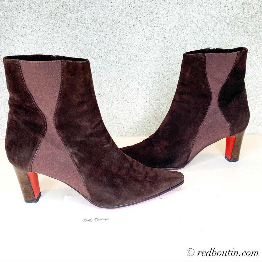 🎈Sold Louboutin brown suede boots - Picture 2 of 7